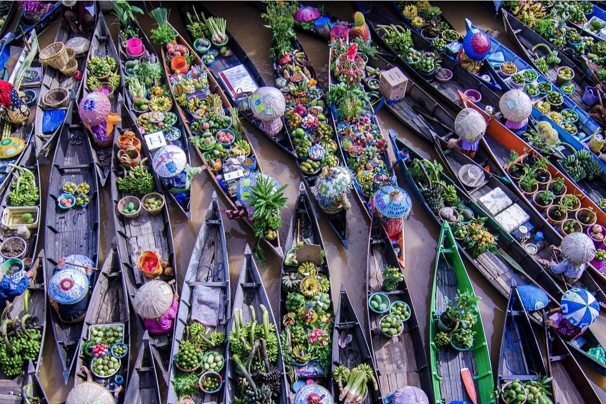 Samboja & Banjarmasin - Orang-Utans - Nasenaffen & Schwimmende Märkte